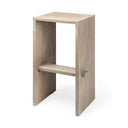 Mercana Aida 18.5" x 14" x 30" Solid Wood Stool