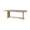 Mercana Aida 84" x 42" x 30" Solid Wood Dining Table