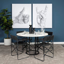 Mercana Tanner 48" x 48" x 30" Stone Dining Table