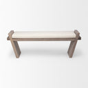 Mercana Elaine 58" x 14.8" x 20" Solid Wood,Upholstered Bench