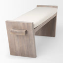 Mercana Elaine 58" x 14.8" x 20" Solid Wood,Upholstered Bench