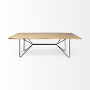 Mercana Papillion 84" x 40" x 30" Solid Wood Dining Table