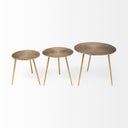 Mercana Reva 16.3" x 16.3" x 17" Metal Side Table