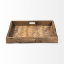 Mercana Carson 24" x 24" x 3" Solid + Manufactured Wood Tray
