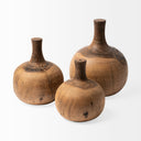 Mercana Afra 5.8" x 5.8" x 7" Solid Wood Decorative Object