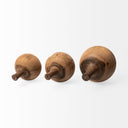 Mercana Afra 6.5" x 6.5" x 8" Solid Wood Decorative Object