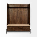 Mercana Glenn 55.5" x 16.5" x 70" Solid Wood Hall Tree