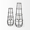Mercana Bella 12.2" x 11.8" x 30.1" Metal Lantern