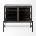Mercana Arelius 36" x 18" x 32" Solid Wood Accent Cabinet