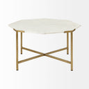 Mercana Vincent 32.8" x 32.8" x 17" Stone Coffee Table