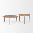 Mercana Cleaver 39.5" x 39.5" x 16" Solid Wood Coffee Table