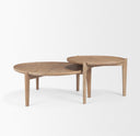 Mercana Cleaver 39.5" x 39.5" x 16" Solid Wood Coffee Table