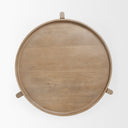 Mercana Cleaver 23.5" x 23.5" x 24" Solid Wood Side Table