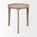Mercana Cleaver 23.5" x 23.5" x 24" Solid Wood Side Table