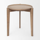 Mercana Cleaver 23.5" x 23.5" x 24" Solid Wood Side Table
