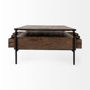 Mercana Glenn 55.8" x 30.5" x 17" Solid Wood Coffee Table