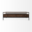 Mercana Glenn 55.8" x 30.5" x 17" Solid Wood Coffee Table