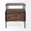 Mercana Glenn 20" x 21" x 24" Solid Wood Side Table