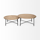 Mercana Helios 41" x 41" x 18" Solid Wood Coffee Table