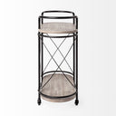Mercana Marlon 34.6" x 15.4" x 34.3" Bar Cart