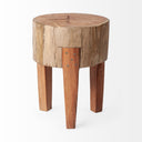 Mercana Asco 13" x 13" x 18" Solid Wood Stool