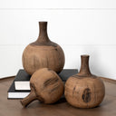 Mercana Afra 6.5" x 6.5" x 8" Solid Wood Decorative Object