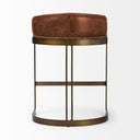 Mercana Hollyfield 20.5" x 19.7" x 28.7" Leather Stool