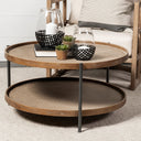 Mercana Kade 33.1" x 33.1" x 17.3" Metal Coffee Table