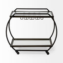 Mercana Chriselle 38" x 18.5" x 32.5" Bar Cart