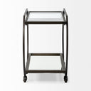 Mercana Chriselle 38" x 18.5" x 32.5" Bar Cart