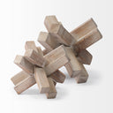 Mercana Vega 7.1" x 7.1" x 5.7" Solid Wood Decorative Object