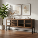 Mercana Arelius 70" x 18.8" x 32" Solid Wood Sideboard
