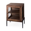 Mercana Arelius 20" x 18.8" x 26" Solid Wood Side Table