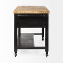 Mercana Columbia 62" x 28" x 36" Solid Wood Kitchen Island