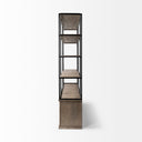 Mercana Braxton 81.5" x 18.5" x 90" Solid Wood Wall Shelf