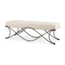 Mercana Ayla 55" x 19.8" x 20.5" Metal Bench