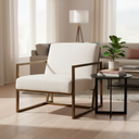 Mercana Armelle 28.3" x 33.1" x 29.9" Fabric Side Chair