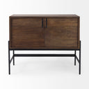 Mercana Glenn 37.5" x 16" x 30" Iron,Solid Wood Accent Cabinet