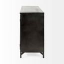 Mercana Poppy 40.3" x 16" x 33" Glass,Iron Accent Cabinet