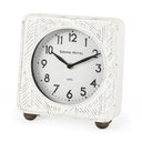 Mercana Karl 8" x 2.8" x 8.8" Metal Table Clock