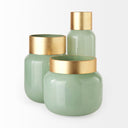 Mercana Minty 5.7" x 5.7" x 16.8" Glass Vase