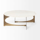 Mercana Reinhold 49" x 49" x 17" Stone Coffee Table