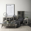 Mercana Arelius 20" x 18.8" x 26" Solid Wood Side Table