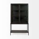 Mercana Arelius 36" x 18.8" x 63" Solid Wood Display Cabinet