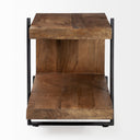 Mercana Maddox 30" x 17.5" x 22.5" Solid Wood Side Table