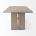 Mercana Aida 84" x 42" x 30" Solid Wood Dining Table