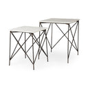 Mercana Lorlei 20" x 20" x 24" Stone Side Table