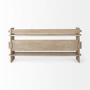 Mercana Aida 76" x 16" x 36" Solid Wood Console Table
