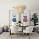 Mercana Aida 84" x 42" x 30" Solid Wood Dining Table