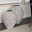Mercana Gobi 23.4" x 23.4" x 27.6" Ceramic Floor Vase